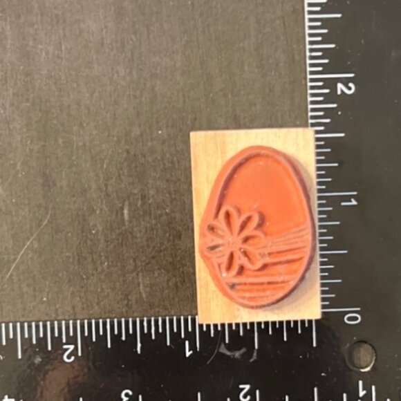 Fancy Easter Egg Rubber Stamp By A Muse Artstamps Wood Mounted 2-2211C - Picture 2 of 4